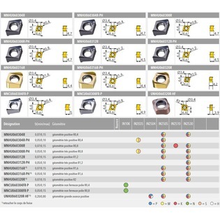 Focus-page avec plaquette pour fraise diposduo